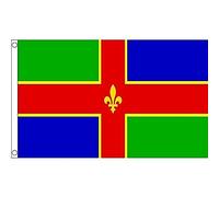 BANDIERA CONTEA DI LINCOLNSHIRE 150x90cm - BANDIERA COUNTY OF LINCS. - INGHILTERRA 90 x 150 cm - AZ FLAG