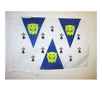 AZ FLAG Bandiera Contea Di Shropshire Antica 45x30 cm - Bandierina County Of Salop - Inghilterra 30 x 45 cm Cordicelle