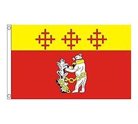 AZ FLAG Bandiera CONTEA di Warwickshire 150x90cm - Bandiera County of WARKS. - Inghilterra 90 x 150 cm