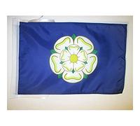 BANDIERA CONTEA DI YORKSHIRE 45x30cm - BANDIERINA COUNTY OF YORK - INGHILTERRA 30 x 45 cm cordicelle - AZ FLAG