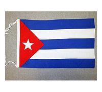 AZ FLAG Bandiera Cuba 45x30cm - BANDIERINA Cubana 30 x 45 cm cordicelle