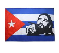 AZ FLAG Bandiera Cuba Con Fidel Castro 150x90 cm - Bandiera Cubana 90 x 150 cm Foro per Asta