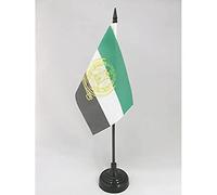 AZ FLAG Bandiera Da Tavolo Afghanistan Antica 2001-2002 15X10Cm - Piccola Bandierina Afgana 10 X 15 Cm