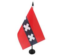 AZ FLAG Bandiera Da Tavolo Amsterdam 21x14 cm - Piccola Bandierina Olandese - Paesi Bassi 14 x 21 cm