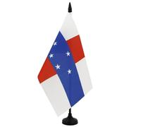 AZ FLAG Bandiera Da Tavolo Antille Olandesi 21x14 cm - Piccola Bandierina Olandese 14 x 21 cm