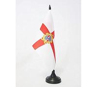 AZ FLAG Bandiera Da Tavolo Bologna Con Stemma 21x14 cm - Piccola Bandierina Bologna In Emilia-Romagna 14 x 21 cm