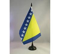 AZ FLAG Bandiera Da Tavolo Bosnia Ed Erzegovina 21x14 cm - Piccola Bandierina Bosniaca 14 x 21 cm