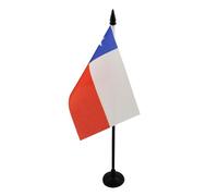 AZ FLAG Bandiera Da Tavolo Cile 15X10Cm - Piccola Bandierina Cilena 10 X 15 Cm