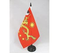 AZ FLAG Bandiera da Tavolo Cina imperiale nuovo 21x14 cm Base Plastica