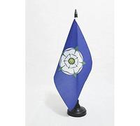AZ FLAG Bandiera da Tavolo CONTEA di Yorkshire 21x14cm - Piccola BANDIERINA County of York - Inghilterra 14 x 21 cm