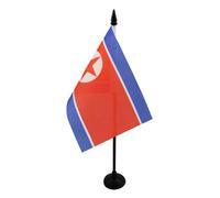 BANDIERA DA TAVOLO COREA DEL NORD 15x10cm - PICCOLA BANDIERINA NORDCOREANA 10 x 15 cm - AZ FLAG