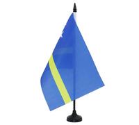 AZ FLAG Bandiera Da Tavolo Curaçao 21x14 cm - Piccola Bandierina Olandese 14 x 21 cm