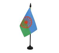 AZ FLAG Bandiera da Tavolo della Nuova Zelanda, 15 x 10 cm, Colore: Nero