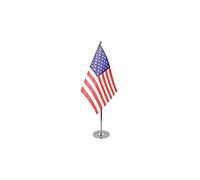 BANDIERA DA TAVOLO DI PRESTIGIO STATI UNITI 22x15cm in RASO - PICCOLA BANDIERINA AMERICANA - USA 15 x 22 cm - AZ FLAG