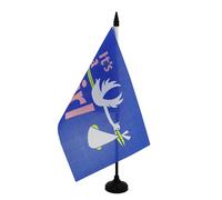 AZ FLAG - Bandiera da tavolo è una ragazza 21 x 14 cm - Piccola bandiera It'S A Girl da ufficio 100% poliestere con asta da 25 cm e base in plastica nera