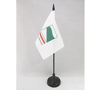 AZ FLAG Bandiera Da Tavolo Emilia-Romagna 15X10Cm - Piccola Bandierina Emiliana e Romagnola - Regione Italia 10 X 15 Cm