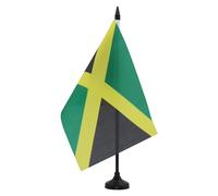 BANDIERA DA TAVOLO GIAMAICA 21x14cm - PICCOLA BANDIERINA GIAMAICANA 14 x 21 cm - AZ FLAG