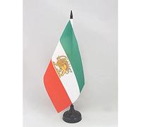 BANDIERA DA TAVOLO IRAN ANTICA 21x14cm - PICCOLA BANDIERINA IRANIANA 14 x 21 cm - AZ FLAG