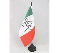BANDIERA DA TAVOLO ITALIA COMITATO DI LIBERAZIONE NAZIONALE 21x14cm - PICCOLA BANDIERINA CLN ITALIANO 14 x 21 cm - AZ FLAG