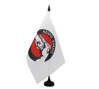 AZ FLAG - Bandiera da tavolo Kenpo Karate 21 x 14 cm - Piccola bandiera artistica da ufficio, 100% poliestere con asta di 25 cm e base in plastica nera