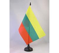 AZ FLAG Bandiera Da Tavolo Lituania 21x14 cm - Piccola Bandierina Lituana 14 x 21 cm