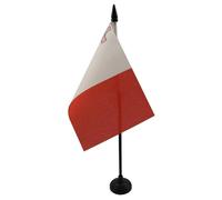 AZ FLAG Bandiera Da Tavolo Malta 15X10Cm - Piccola Bandierina Maltese 10 X 15 Cm