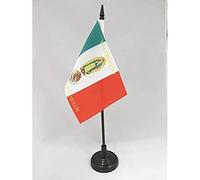 AZ FLAG Bandiera da Tavolo Messico Viva Cristo Rey 15x10 cm Base Plastica