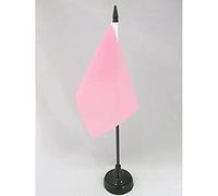 AZ FLAG Bandiera Da Tavolo Monocolore Rosa 15X10Cm - Piccola Bandierina Rosa 10 X 15 Cm