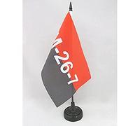 AZ FLAG Bandiera Da Tavolo Movimento Del 26 Luglio Di Cuba 21x14 cm - Piccola Bandierina Fidel Castro 14 x 21 cm