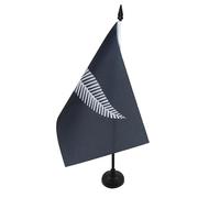 BANDIERA DA TAVOLO NUOVA ZELANDA ALL BLACK 21x14cm - PICCOLA BANDIERINA NEOZELANDESE DI RUGBY 14 x 21 cm - AZ FLAG