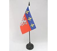 AZ FLAG Bandiera Da Tavolo Provincia Del Lyonnais 15X10Cm - Piccola Bandierina Di Lione - Francia 10 X 15 Cm