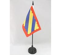 AZ FLAG Bandiera Da Tavolo Provincia Del Nivernese 15X10Cm - Piccola Bandierina Duché De Nivernais Regno Di Francia 10 X 15 Cm
