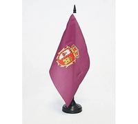 AZ FLAG Bandiera Da Tavolo Provincia Spagnola Di Burgos 21x14 cm - Piccola Bandierina Burgos - Castiglia e León 14 X 21 Cm