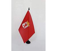 AZ FLAG Bandiera Da Tavolo Provincia Spagnola Di León 21x14 cm - Piccola Bandierina León - Castiglia e León 14 x 21 cm