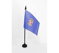 AZ FLAG Bandiera Da Tavolo Provincia Spagnola Di Orense 15x10 cm - Piccola Bandierina Orense - Galizia 10 x 15 cm