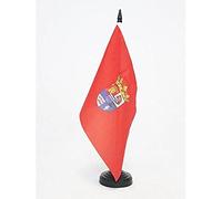 AZ FLAG Bandiera Da Tavolo Provincia Spagnola Di Segovia 21x14 cm - Piccola Bandierina Sevilla - Castiglia e León 14 x 21 cm