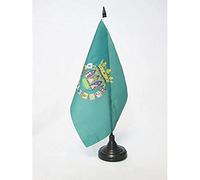 AZ FLAG Bandiera Da Tavolo Provincia Spagnola Di Sevilla 21x14 cm - Piccola Bandierina Soria - Andalusia 14 X 21 Cm