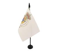 BANDIERA DA TAVOLO REGNO DELLE DUE SICILIE 1816 21x14cm - PICCOLA BANDIERINA SICILIANA - ITALIA 14 x 21 cm - AZ FLAG