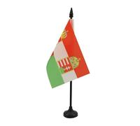 AZ FLAG Bandiera da Tavolo Regno d'Italia Corona 15x10 cm Base Plastica