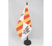 AZ FLAG Bandiera Da Tavolo Regno Normanno Di Sicilia 1130-1815 21x14 cm - Piccola Bandierina Siciliana - Italia 14 x 21 cm