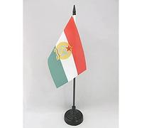 AZ FLAG Bandiera Da Tavolo Repubblica Popolare D'Ungheria 1949-1956 15X10Cm - Piccola Bandierina Ungherese Antica 10 X 15 Cm