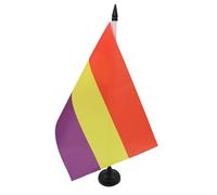 AZ FLAG Bandiera Da Tavolo Repubblica Spagnola 21x14 cm - Piccola Bandierina Spagna Repubblicana 14 x 21 cm