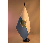 BANDIERA DA TAVOLO SAN MARINO 21x14cm - PICCOLA BANDIERINA SAMMARINESE 14 x 21 cm - AZ FLAG