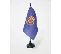 AZ FLAG Bandiera Da Tavolo Standardo Reale Del Ré Juan Carlos I Di Spagna 15X15Cm - Piccola Bandierina Del Regno Spagnolo 15 X 15 Cm