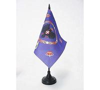 BANDIERA DA TAVOLO STANDARDO REALE DELL'ITALIA 1880-1946 15x15cm - PICCOLA BANDIERINA DEL REGNO ITALIANO 15 x 15 cm - AZ FLAG