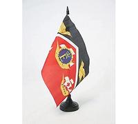 AZ FLAG Bandiera Da Tavolo Standardo Reale Di Trinidad e Tobago 1967-1978 21x14 cm - Piccola Bandierina Del Regno Trinidadiano 14 x 21 cm