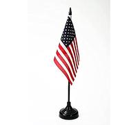 AZ FLAG Bandiera Da Tavolo Stati Uniti 15X10Cm - Piccola Bandierina Americana - Usa 10 X 15 Cm