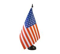 AZ FLAG Bandiera Da Tavolo Stati Uniti 21x14 cm - Piccola Bandierina Americana - Usa 14 x 21 cm