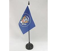 AZ FLAG Bandiera Da Tavolo Stati Uniti Presidente 15X10Cm - Piccola Bandierina Americana - Usa 10 X 15 Cm
