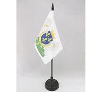 AZ FLAG Bandiera Da Tavolo Stemma Regno Di Francia Carlo Vi 15X10Cm - Piccola Bandierina Reale Francese Charles Vi 10 X 15 Cm